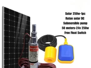 Complete submersible Solar Water Pump 50m head