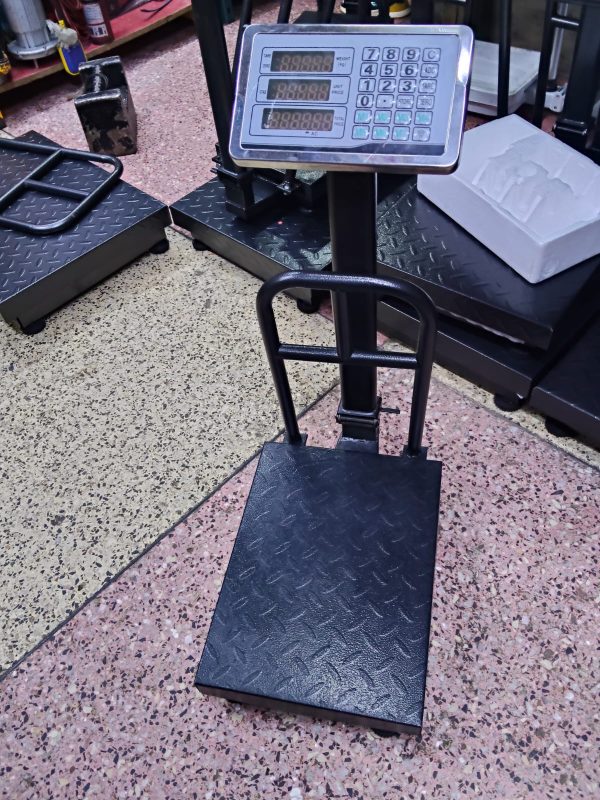 Digital platform scale 150kg with grill